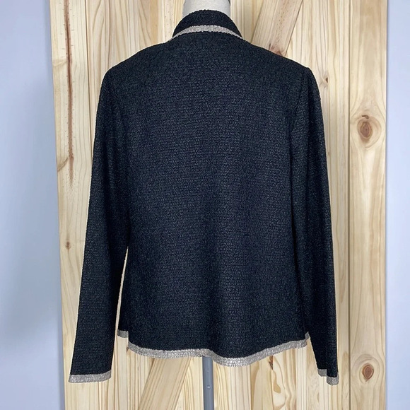 Chico’s Travelers Collection Open Jacket Blazer Small Size 0 Black - Picture 2 of 10